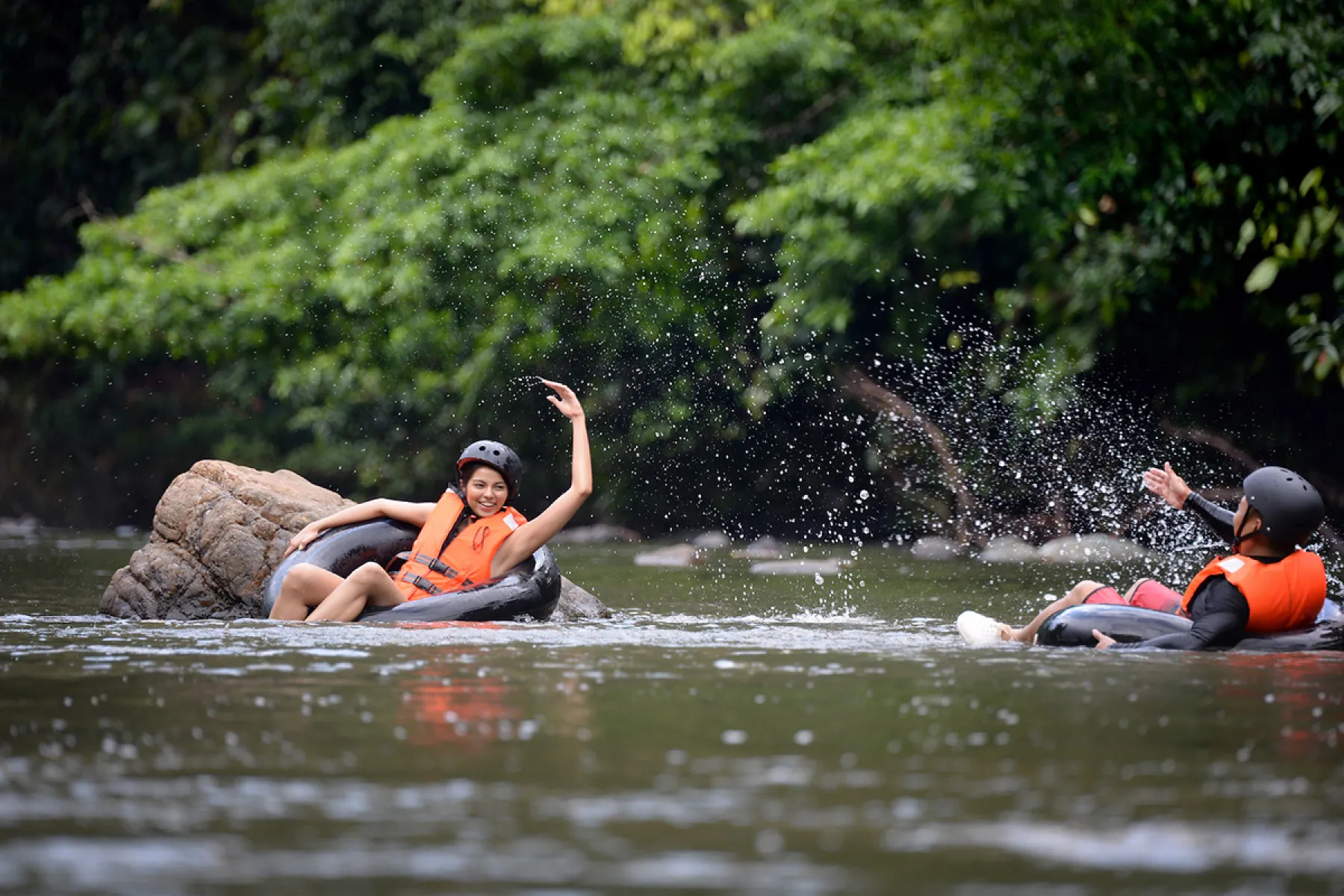 Tubing experience at Borneo Rainforest Lodge