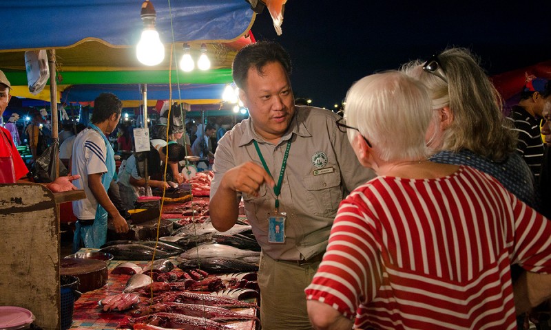 Local Night Market Scene