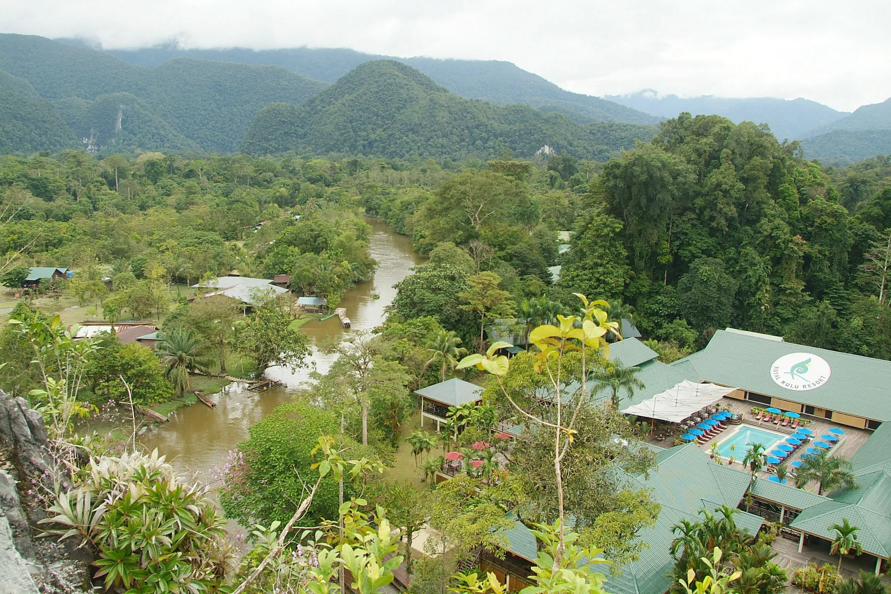 View of Marriot Mulu Resort and the park