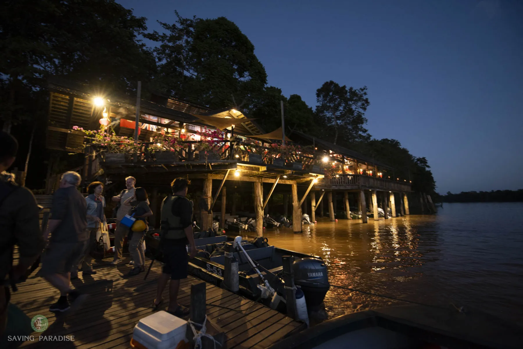 Melapi Restaurant at dusk
