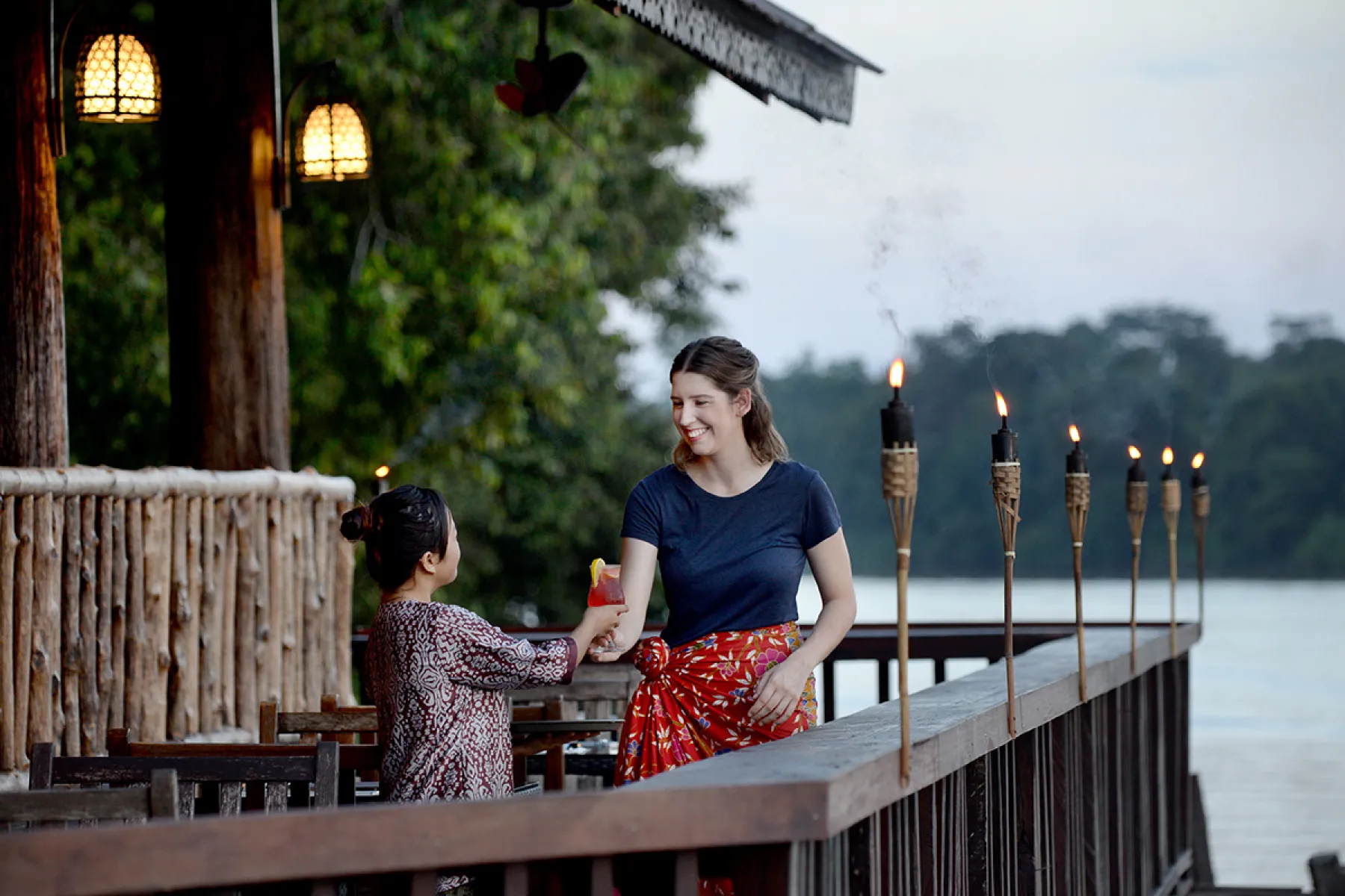 Melapi Restaurant at Sukau Rainforest Lodge