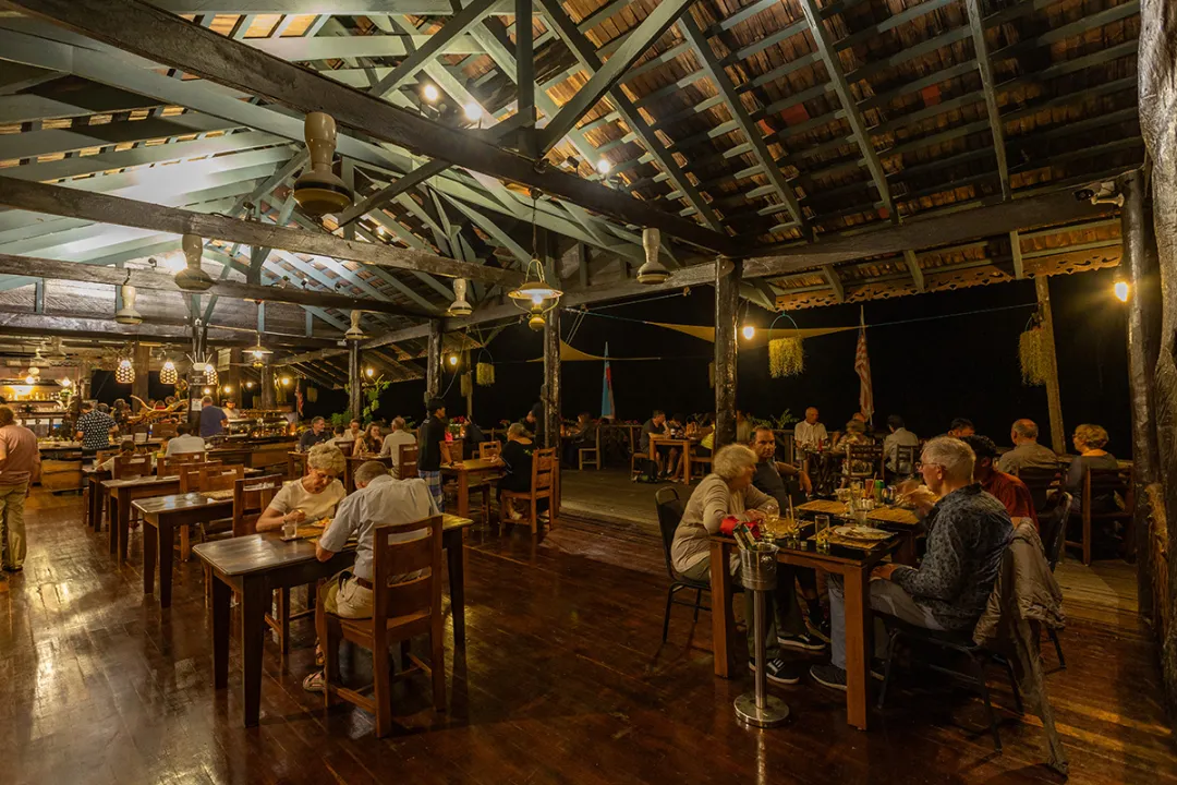 Dining at Melapi Restaurant overlooking the water