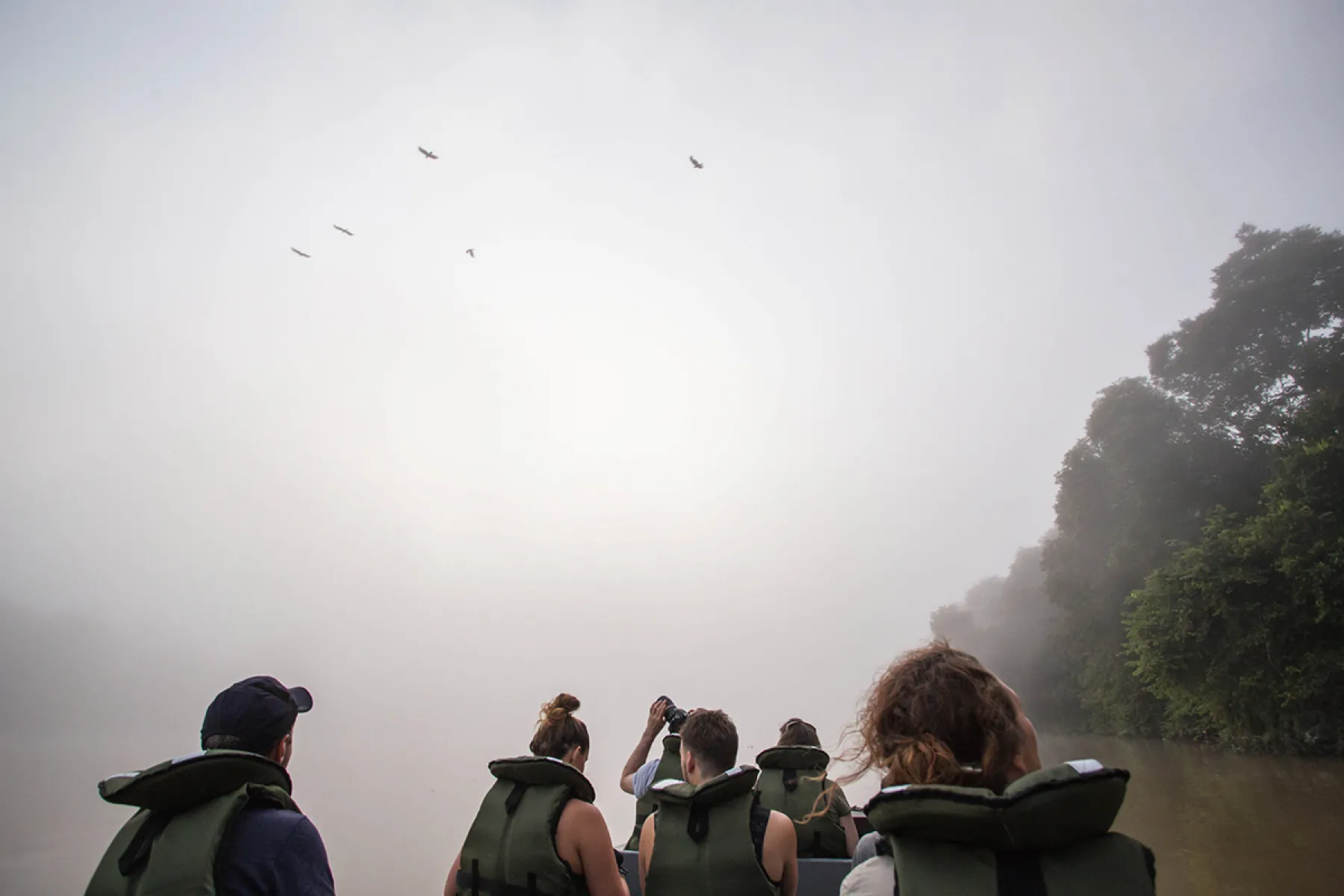 Early morning river safari at SRL surrounded by mist