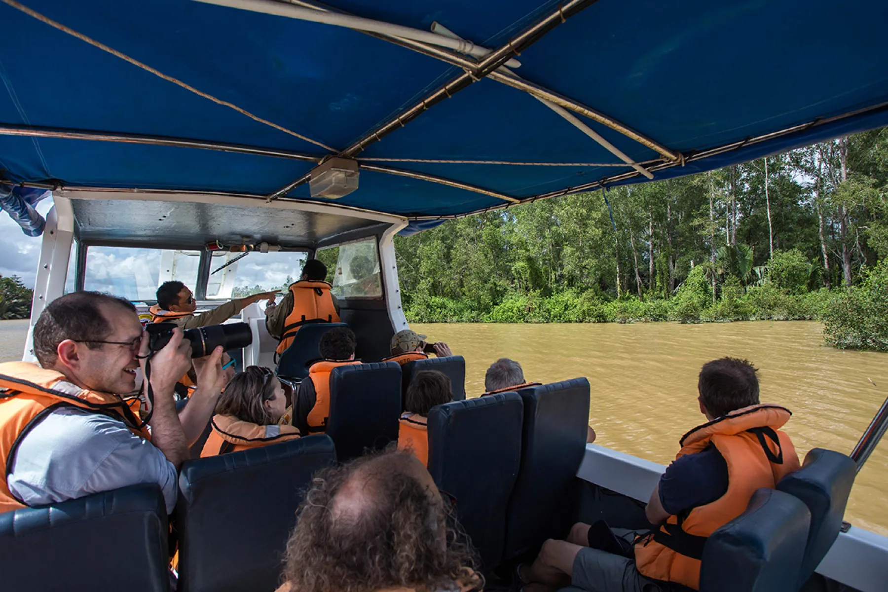 Wildlife viewing enroute to Sukau